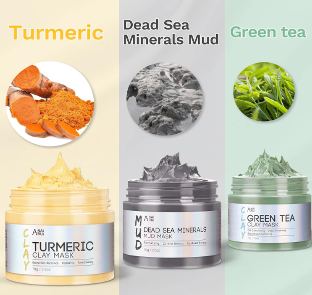 Spa Facial Mask Set- Dead Sea Minerals Mud Mask