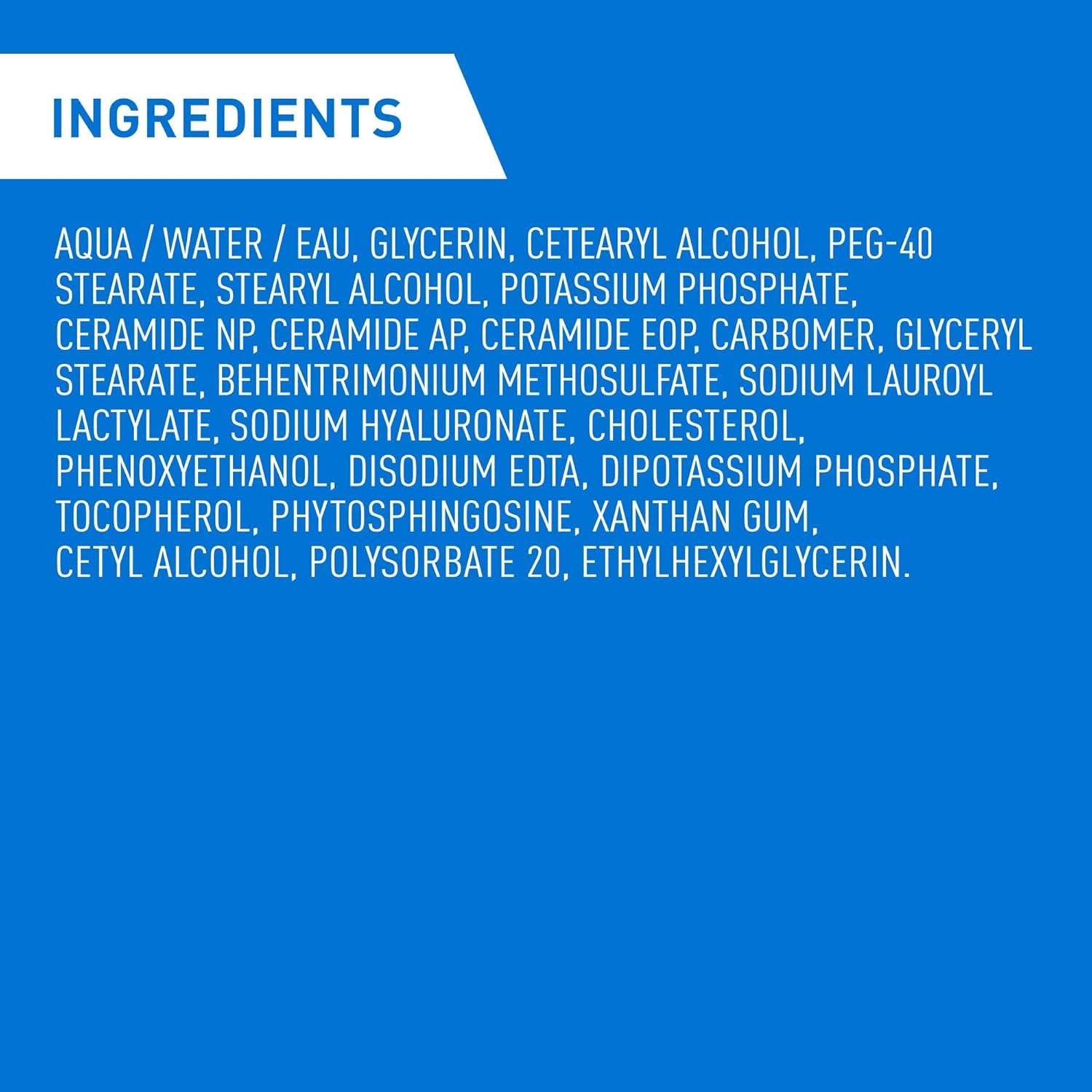 HYDRATING Daily Face Wash, Gentle Moisturizing Non-Foaming Facial Cleanser for Men & Women, Dry & Sensitive Skin, with Hyaluronic Acid, Ceramides, Glycerin. Fragrance-Free, 473ML