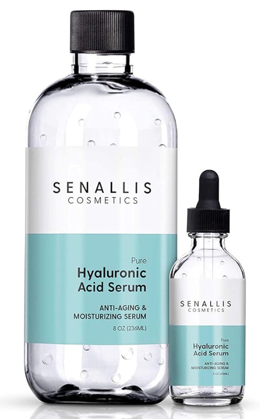 Hyaluronic Acid Serum 8 fl oz And 2 fl oz, Made With Hyaluronic Acid